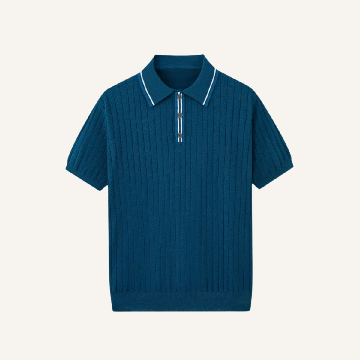 Polo Shirt Loreanni Ribbed